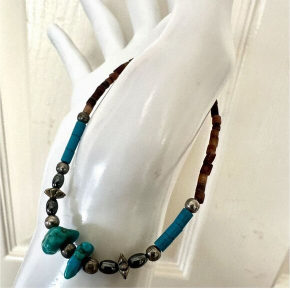Turquoise beaded bracelet - Picture 2 of 8